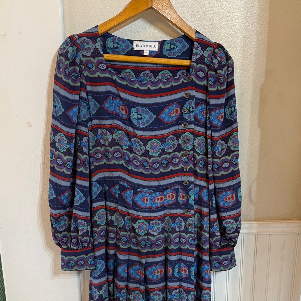 Hunter Bell Multicolor Long Sleeve Dress - Picture 7 of 13